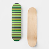 Niedlich-grüne Streifen Skateboard (Vorderseite)