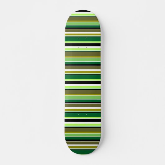 Niedlich-grüne Streifen Skateboard (Vorne)
