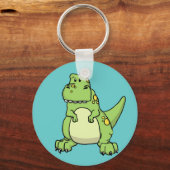 Niedlich grüne T-Rex Schlüsselanhänger (Vorderseite)
