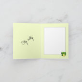Niedlich-grüner Brokkoli Feiertagskarte (Innenseite)