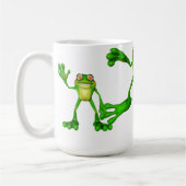 Niedlich-grüner Froggy Kaffeetasse (Links)