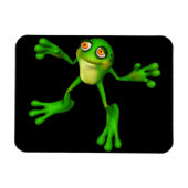 Niedlich-grüner Froggy Magnet (Horizontal)