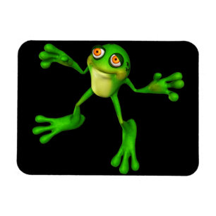 Niedlich-grüner Froggy Magnet