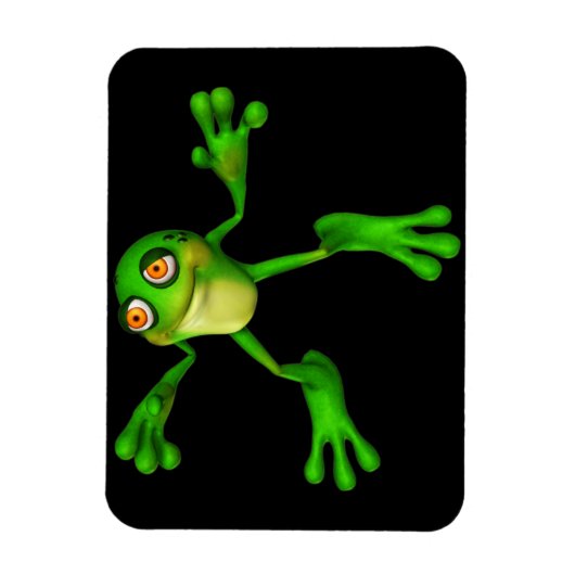 Niedlich-grüner Froggy Magnet (Vertikal)