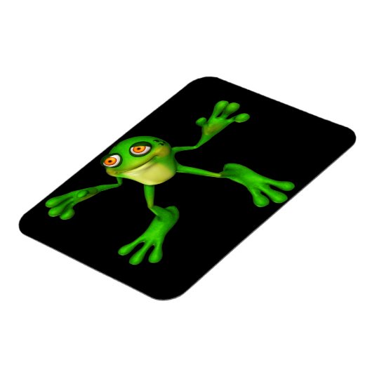 Niedlich-grüner Froggy Magnet (Linke Seite)
