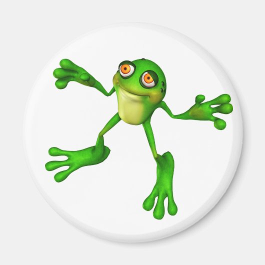 Niedlich-grüner Froggy Magnet (Vorne)