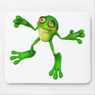 Niedlich-grüner Froggy Mousepad
