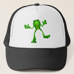 Niedlich-grüner Froggy Truckerkappe