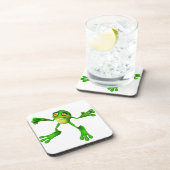 Niedlich-grüner Froggy Untersetzer (Rechte Seite)