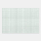 Niedlich-grüner Gingham-Klassiker - Karos Geschenkpapier Set (Vorderseite 2)