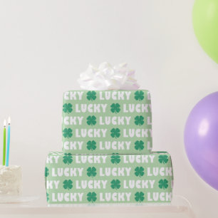 Niedlich-grüner Weißkleber Geschenkpapier