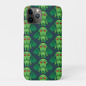 Niedlich grünes Cthulhu-Monster Case-Mate iPhone Hülle (Rückseite)