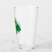 Niedlich grünes Cthulhu-Monster Glas (Links)