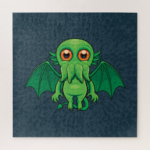 Niedlich grünes Cthulhu-Monster Puzzle