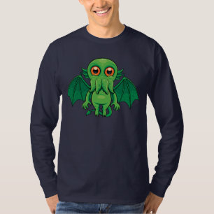 Niedlich grünes Cthulhu-Monster T-Shirt