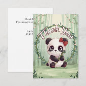 Niedlich Gruß Panda Dankeskarte (Vorne/Hinten)
