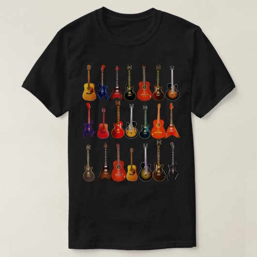 Niedlich Guitar Rock'n'Roll Musical Instruments -  T-Shirt (Design vorne)
