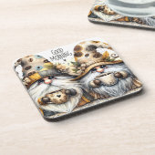 Niedlich gute Morgenkaffee Getränkeuntersetzer (Linke Seite)