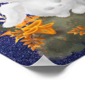 Niedlich Gute Nacht wünscht Katzenschlafposter Poster (Ecke)