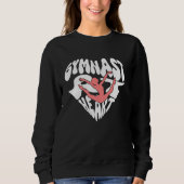 Niedlich Gymnastik Gymnast Herzgymnast Grafik Sweatshirt (Vorderseite)