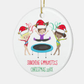 Niedlich Gymnastik Weihnachten Keramik Ornament (Links)