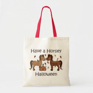 Niedlich Habe ein Horsey Halloween Pferd Tragetasche