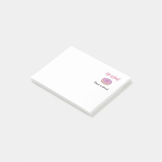 Niedlich haben Donut Post-it Klebezettel (angewinkelt)