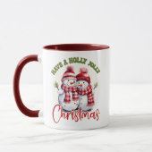 Niedlich haben ein heiliges Jolly Weihnachten/Schn Tasse (Links)