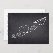 Niedlich haben wir die moderne Flugzeug-Halbpensio Postkarte (Vorne/Hinten)