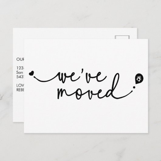 Niedlich haben wir moderne handgeschriebene Skript Postkarte (Vorne/Hinten)