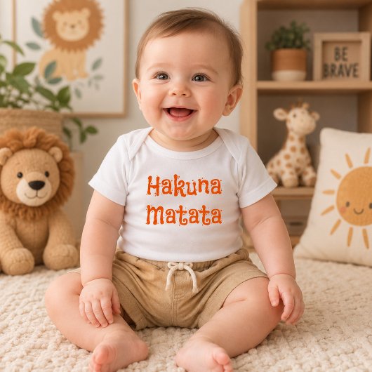 Niedlich Hakuna Matata Baby Strampler