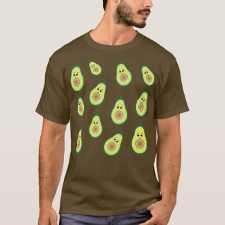 Niedlich Half Avocado Muster T-Shirt