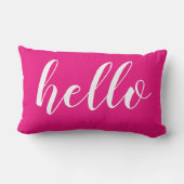 Niedlich Hallo oder Ihr Zitat Lendenkissen (Rückseite)