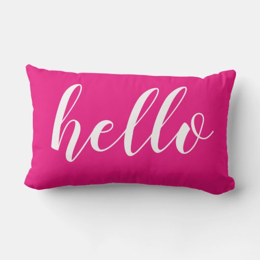 Niedlich Hallo oder Ihr Zitat Lendenkissen (Rückseite)