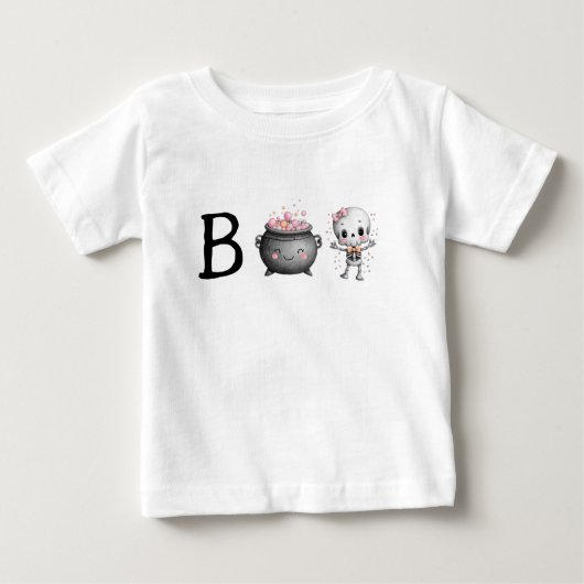 Niedlich Halloween Boo Baby T-shirt (Vorderseite)