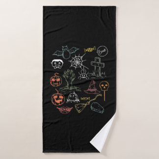 Niedlich Halloween Boo Pumpkin Badehandtuch