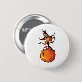 Niedlich Halloween Button (Vorne & Hinten)