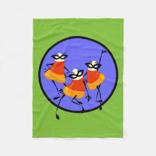 NIEDLICH HALLOWEEN CANDY CORN FLEECE BLANKET