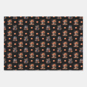 Niedlich Halloween Candy Jars | Pumpkins Fall Patt Geschenkpapier Set (Vorderseite 2)