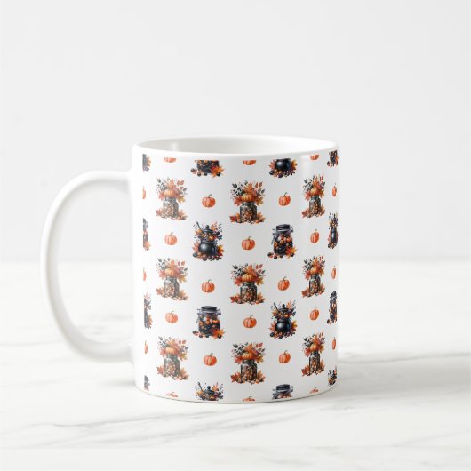 Niedlich Halloween Candy Jars | Pumpkins Fall Patt Kaffeetasse (Links)