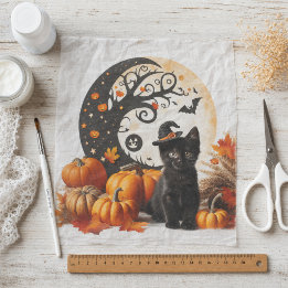 Niedlich Halloween Cat Moon Pumpkin Seidenpapier