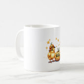 Niedlich Halloween Chick Pumpkin Kaffeetasse (Vorderseite Links)