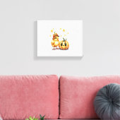 Niedlich Halloween Chick Pumpkin Leinwanddruck (Insitu (Wohnzimmer))