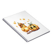 Niedlich Halloween Chick Pumpkin Notizblock (Rechte Seite)