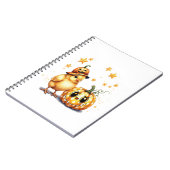 Niedlich Halloween Chick Pumpkin Notizblock (Linke Seite)