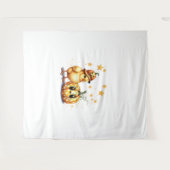 Niedlich Halloween Chick Pumpkin Wandteppich (Vorderseite (Horizontal))