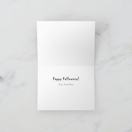 Niedlich Halloween Dankeskarte (Innenseite)