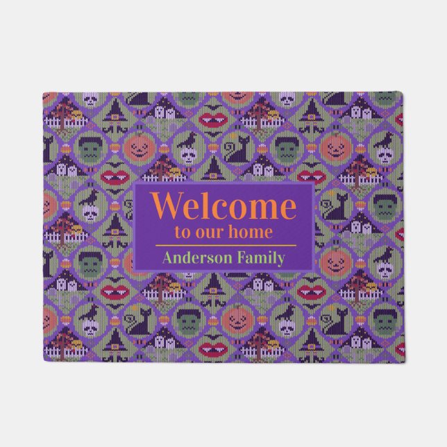 Niedlich Halloween Fußmatte (Vorderseite)