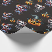 Niedlich Halloween Geschenkpapier (Ecke)