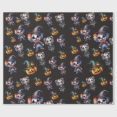Niedlich Halloween Geschenkpapier (Flach)